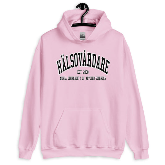 Hälsovårdare Hoodie Svart Tryck