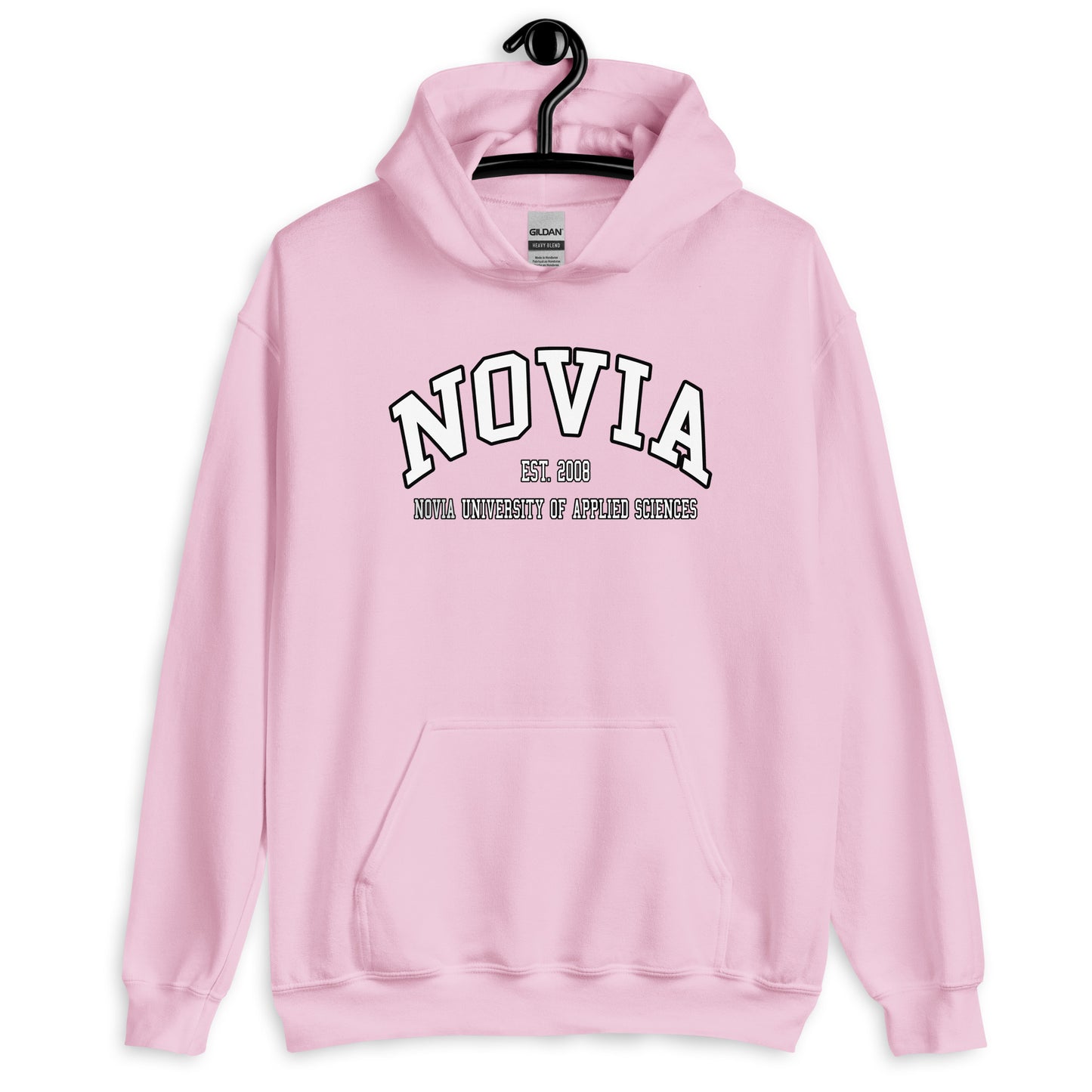 Novia Hoodie Vitt Tryck