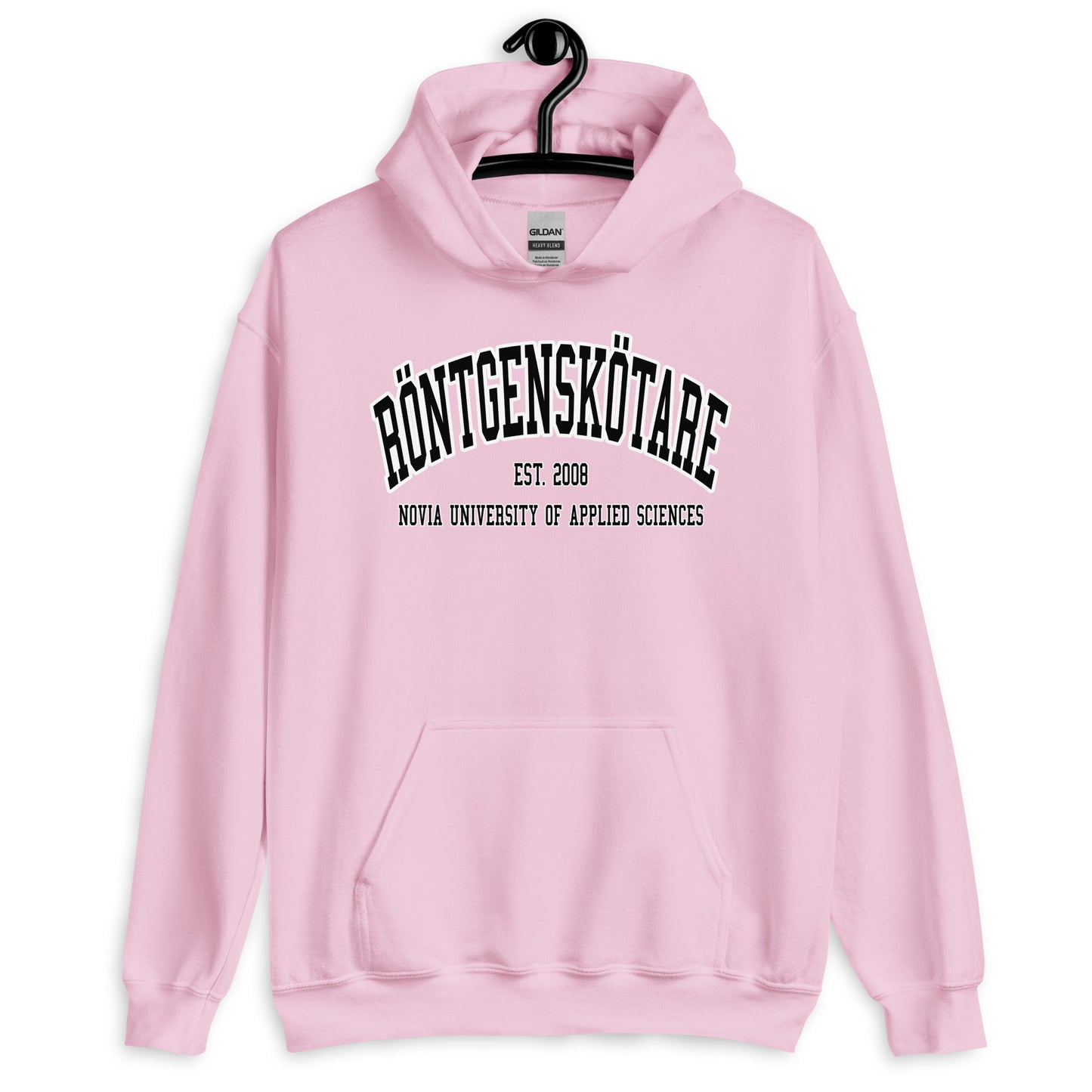 Röntgenskötare Hoodie Svart Tryck