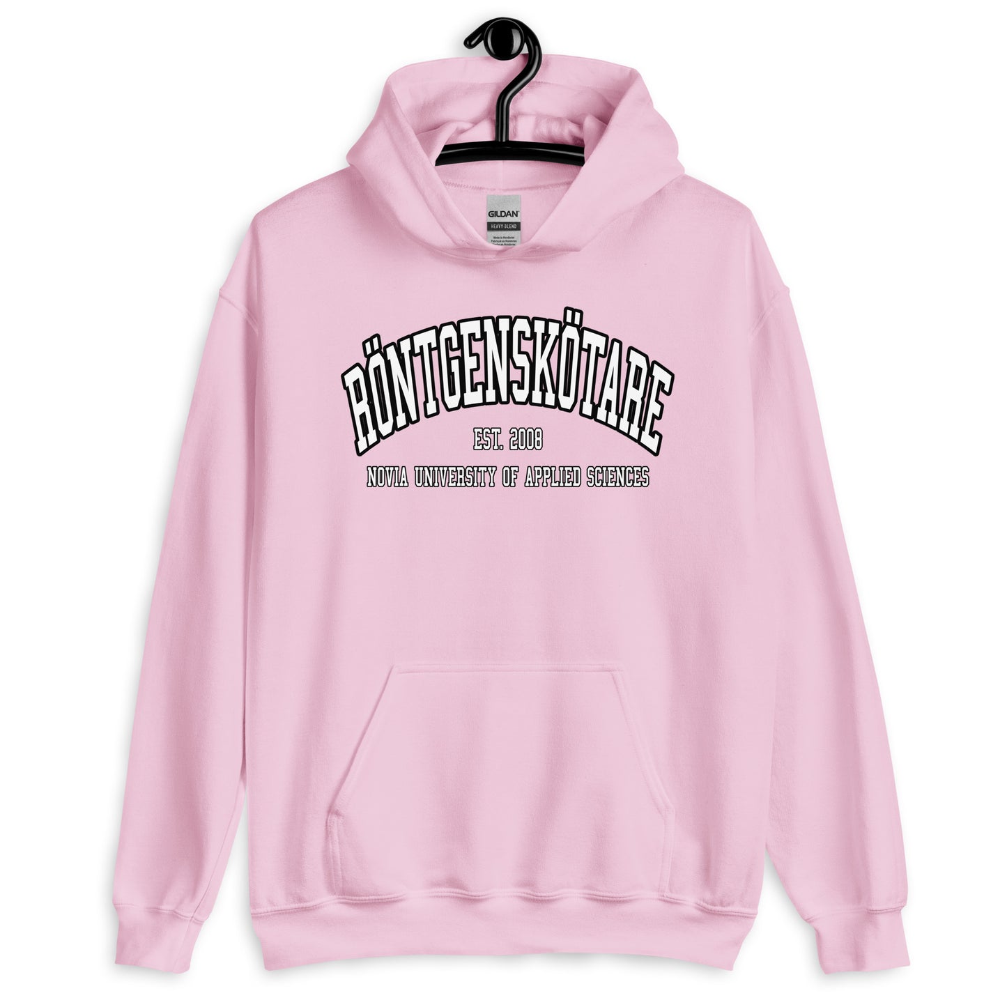 Röntgenskötare Hoodie Vitt Tryck