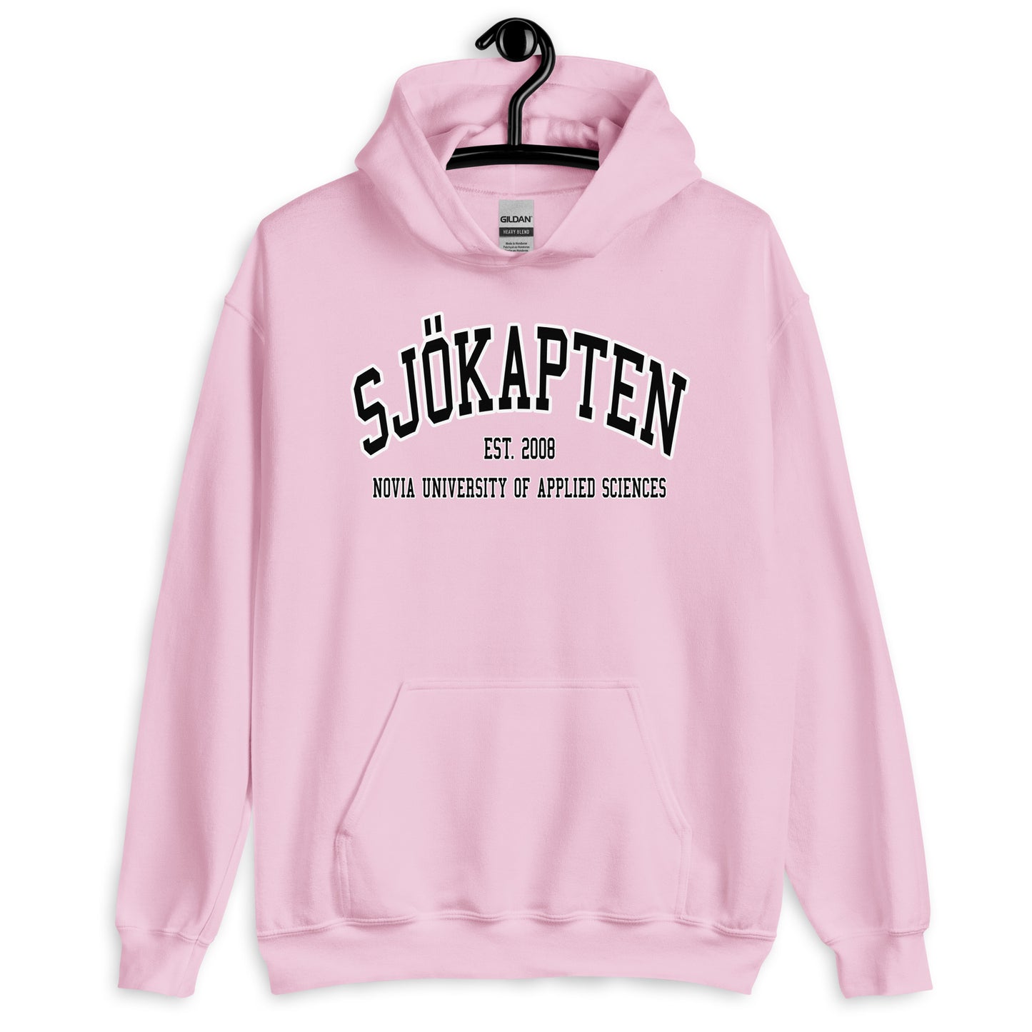 Sjökapten Hoodie Svart Tryck