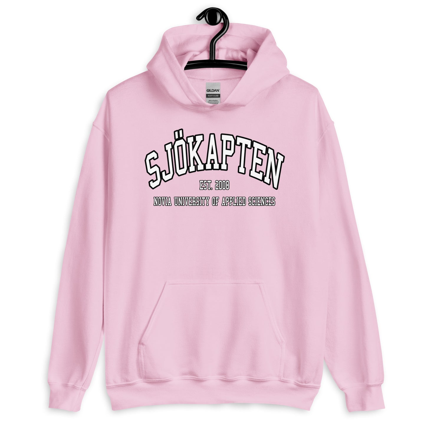 Sjökapten Hoodie Vitt Tryck