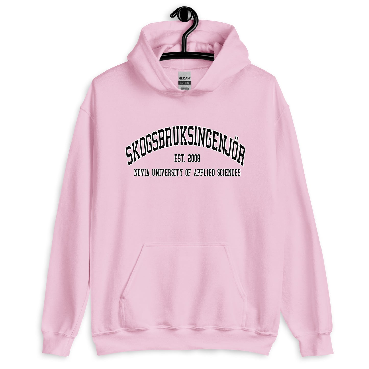 Skogsbruksingenjör Hoodie Svart Tryck