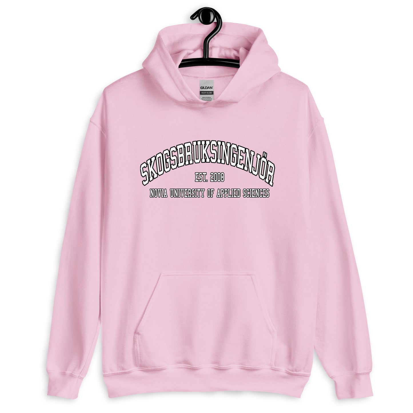 Skogsbruksingenjör Hoodie Vitt Tryck