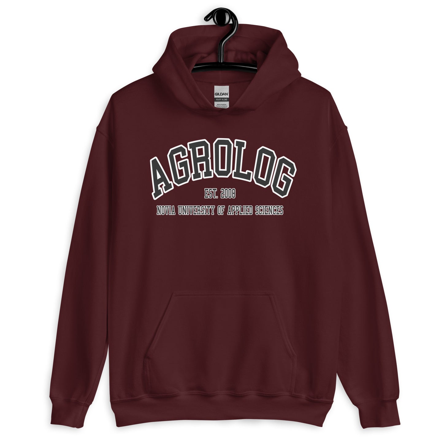 Agrolog Hoodie Svart Tryck