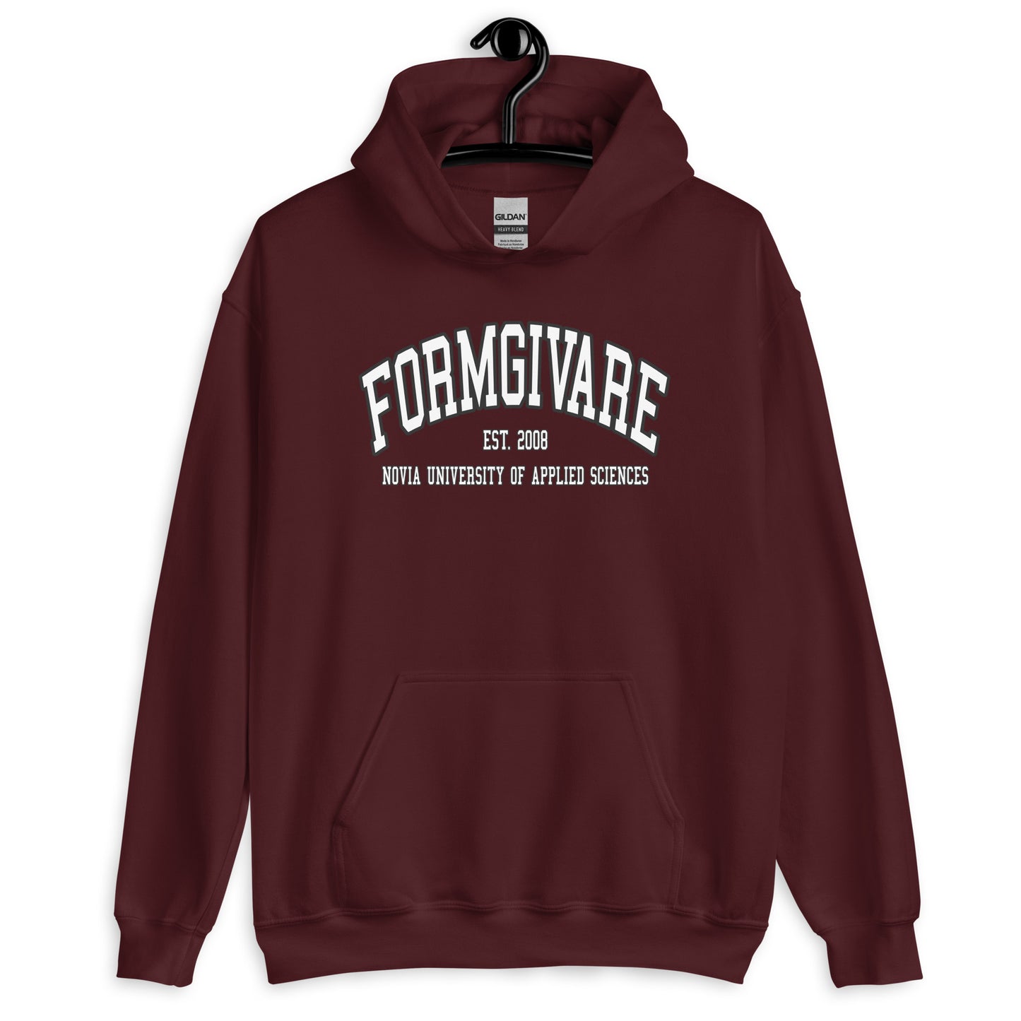 Formgivare Hoodie Vitt Tryck