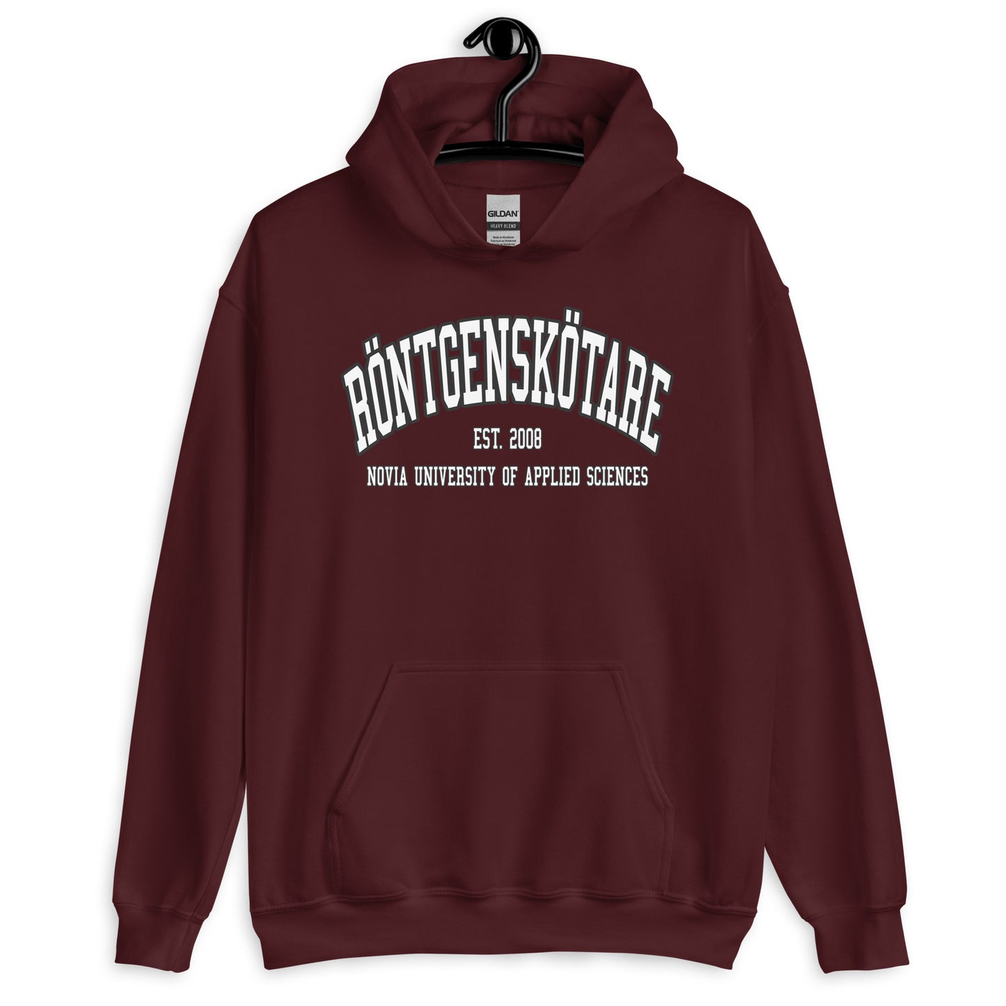 Röntgenskötare Hoodie Vitt Tryck