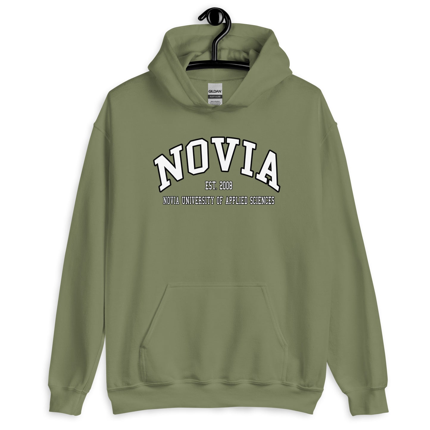 Novia Hoodie Vitt Tryck