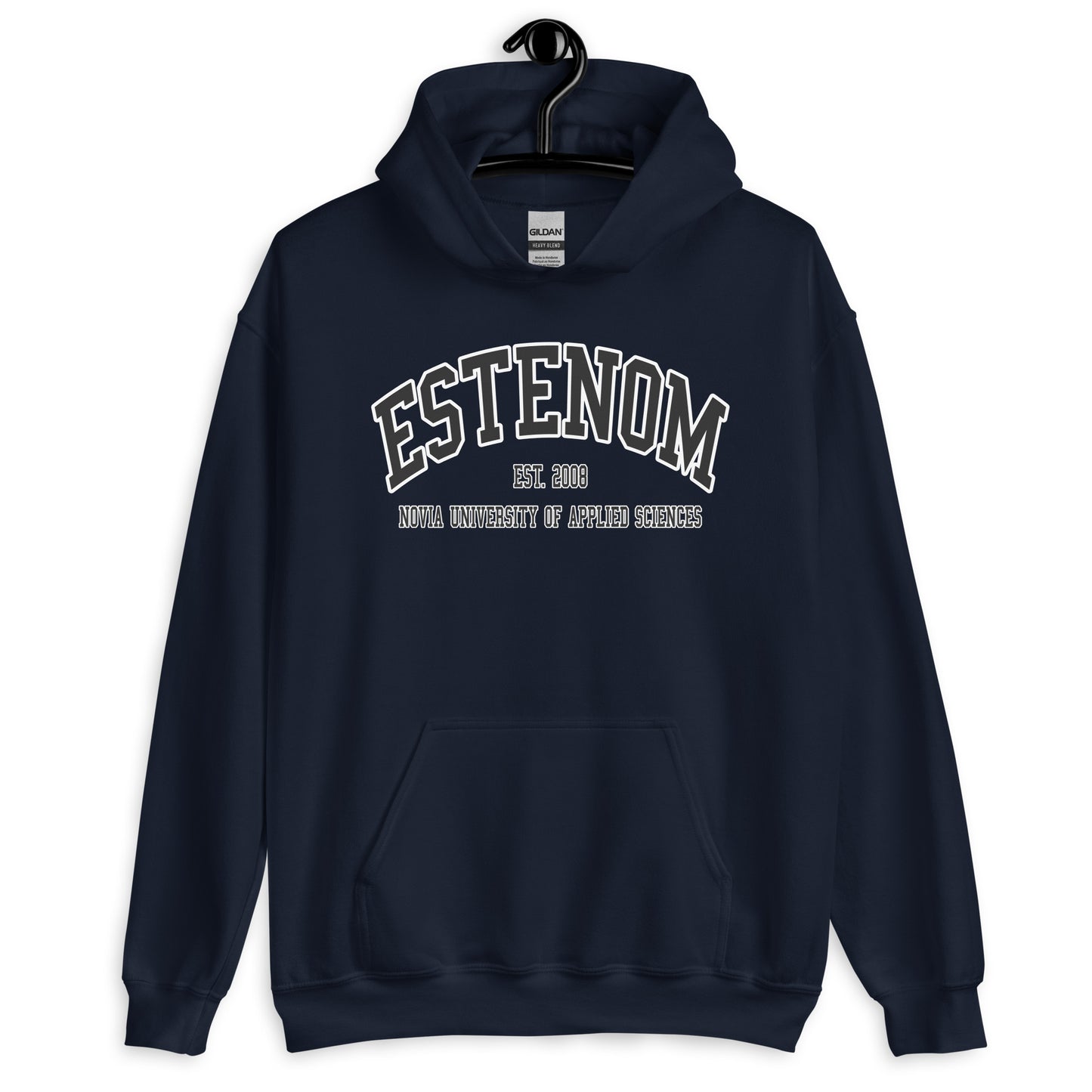 Estenom Hoodie Svart Tryck