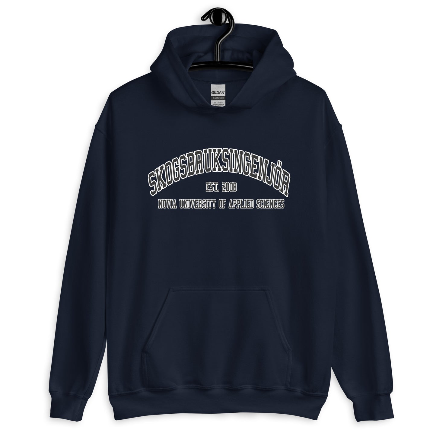 Skogsbruksingenjör Hoodie Svart Tryck