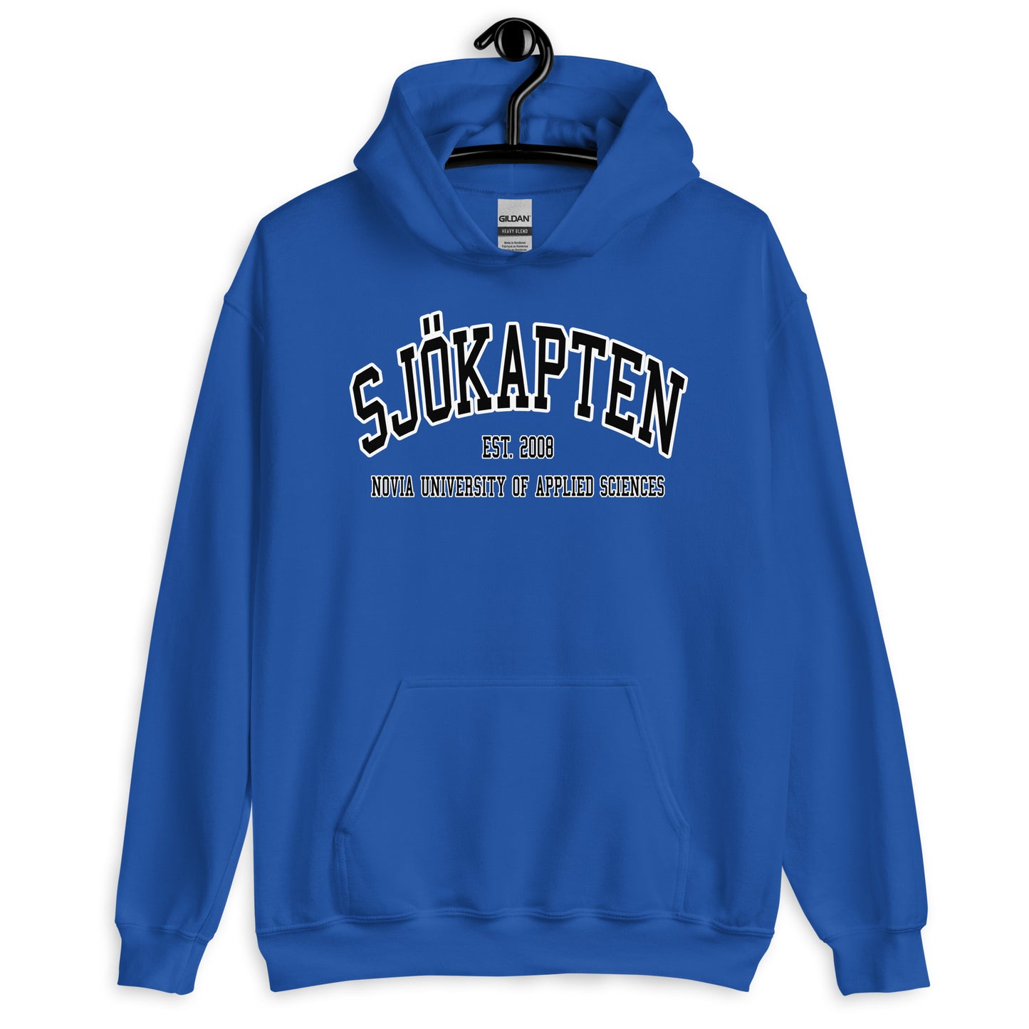 Sjökapten Hoodie Svart Tryck