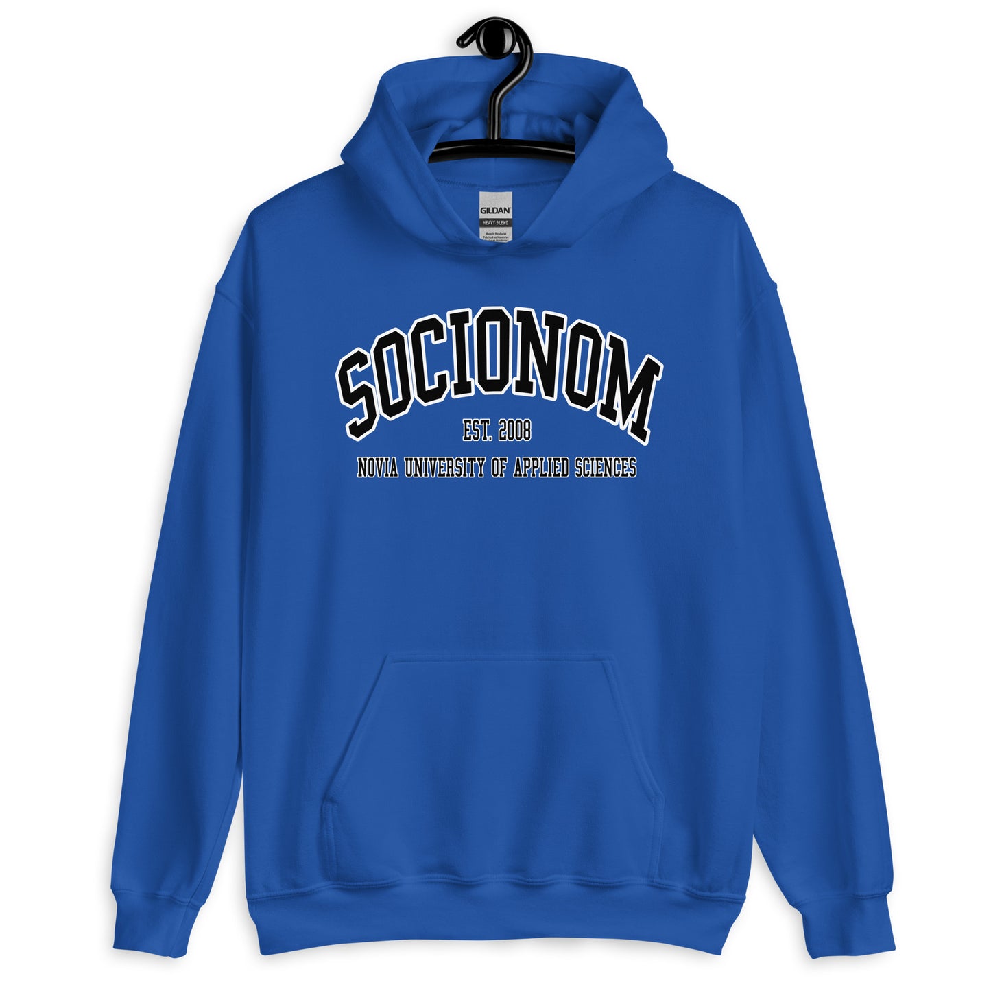 Socionom Hoodie Svart Tryck