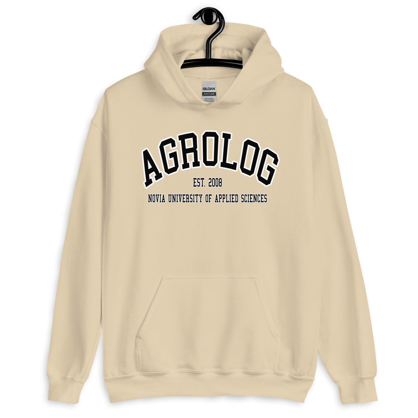 Agrolog Hoodie Svart Tryck