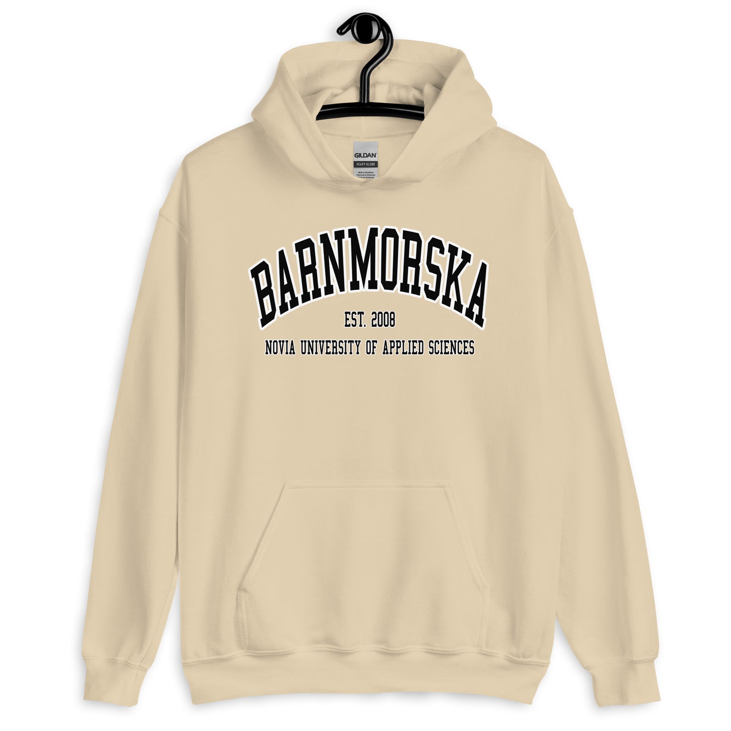 Barnmorska Hoodie Svart Tryck