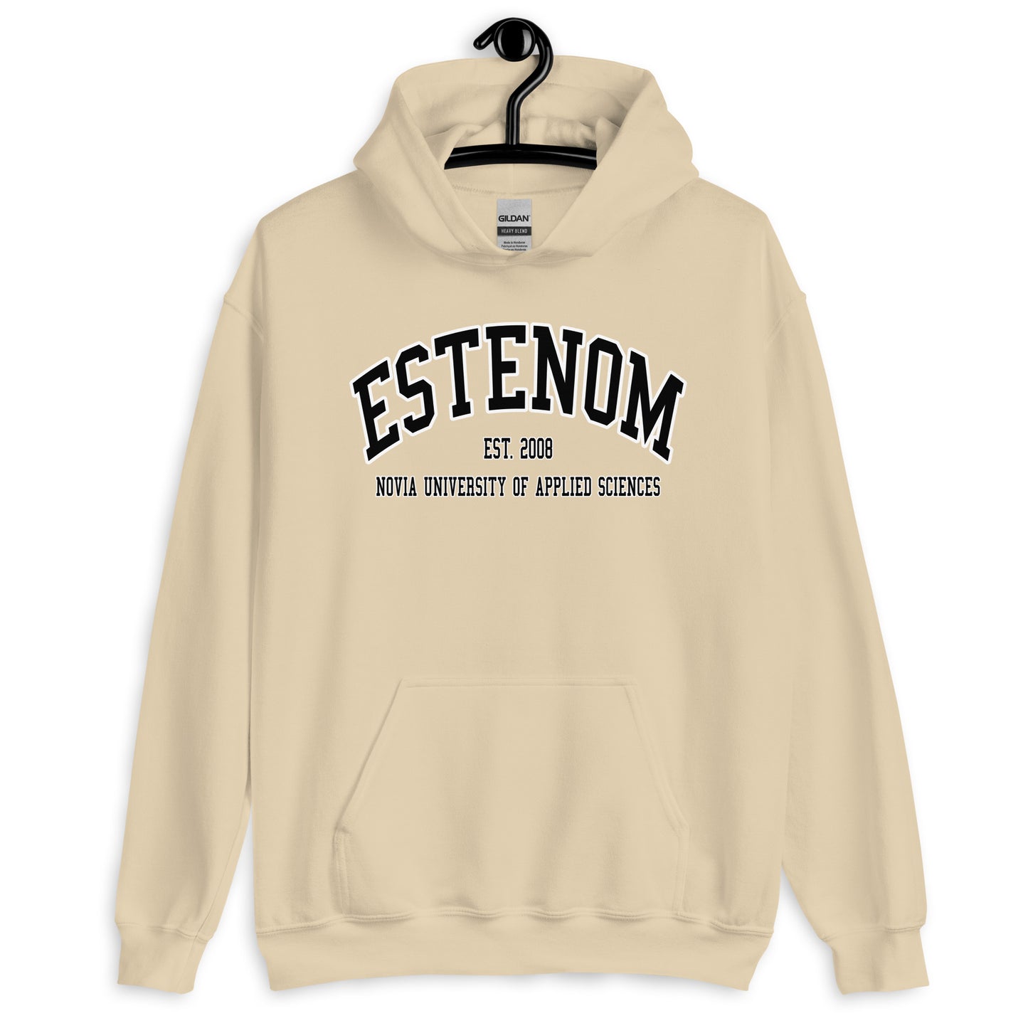 Estenom Hoodie Svart Tryck