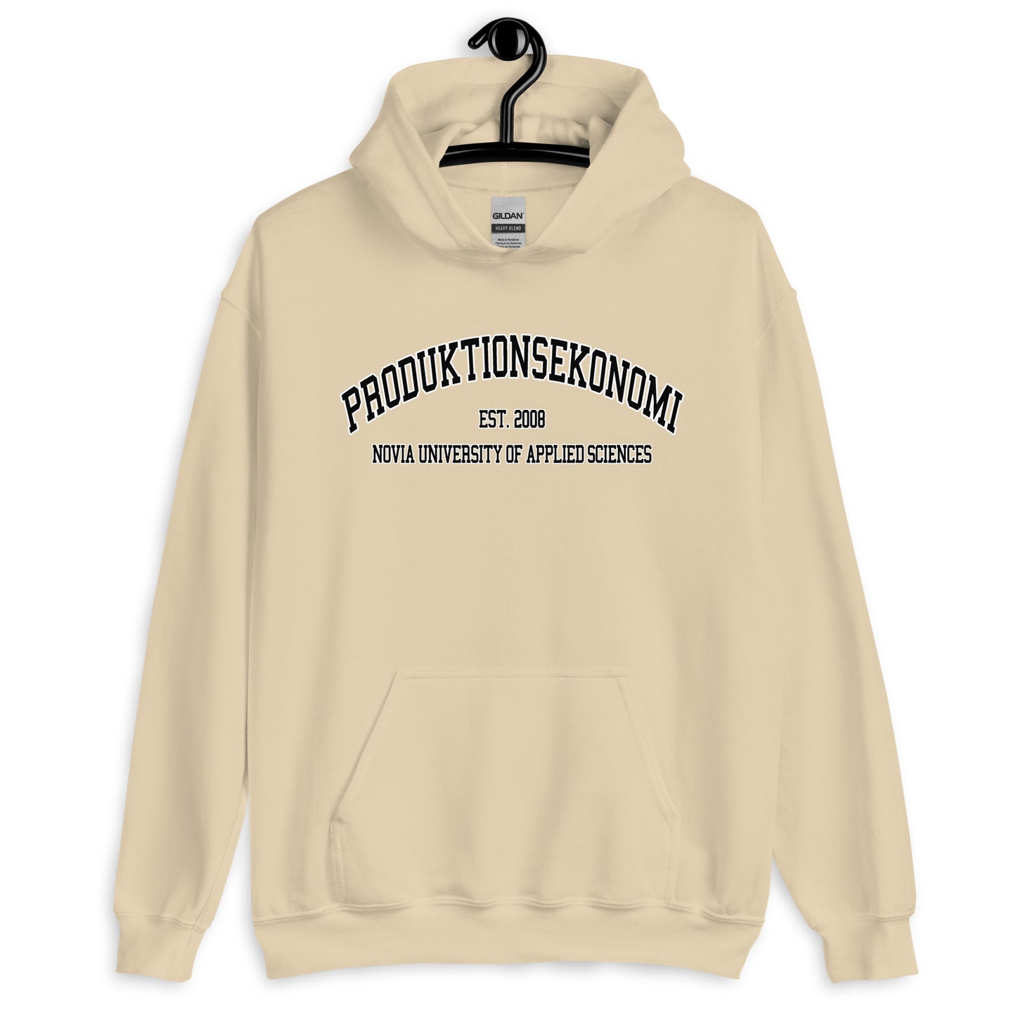 Produktionsekonomi Hoodie Svart Tryck