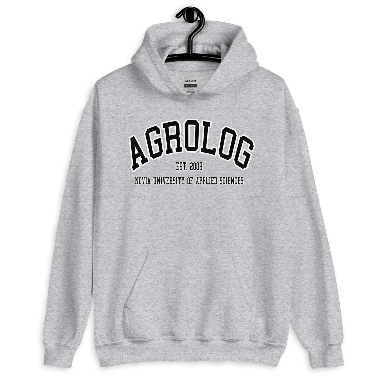 Agrolog Hoodie Svart Tryck