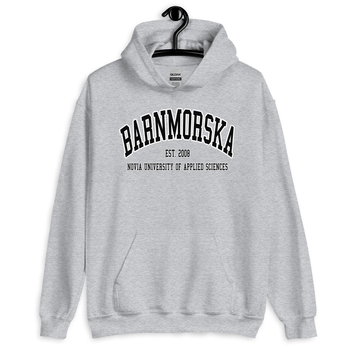 Barnmorska Hoodie Svart Tryck