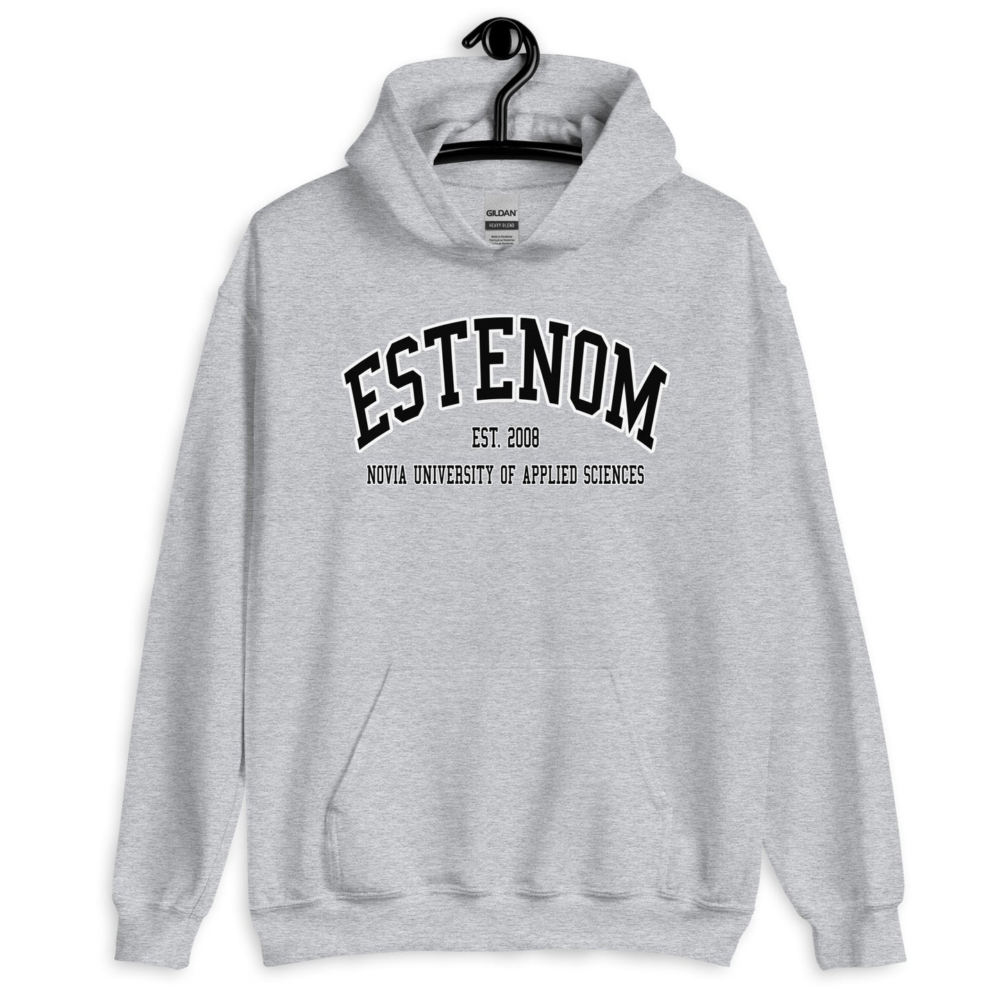 Estenom Hoodie Svart Tryck