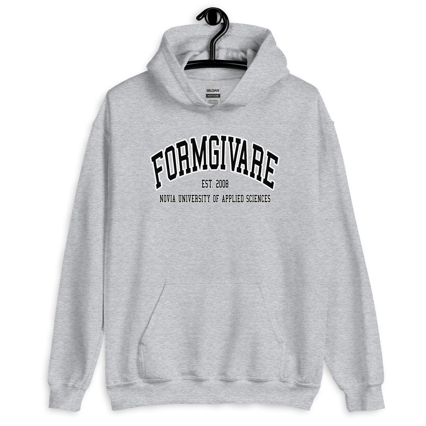 Formgivare Hoodie Svart Tryck