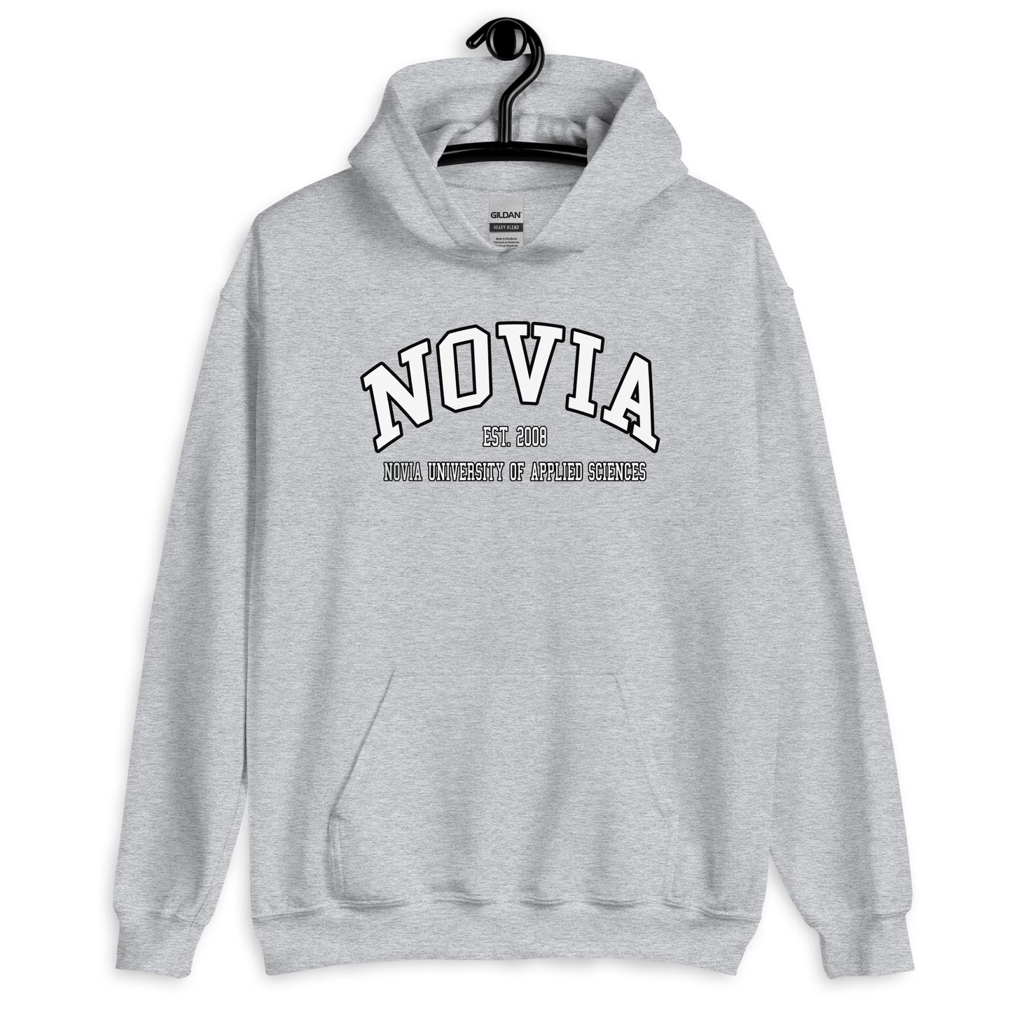 Novia Hoodie Vitt Tryck