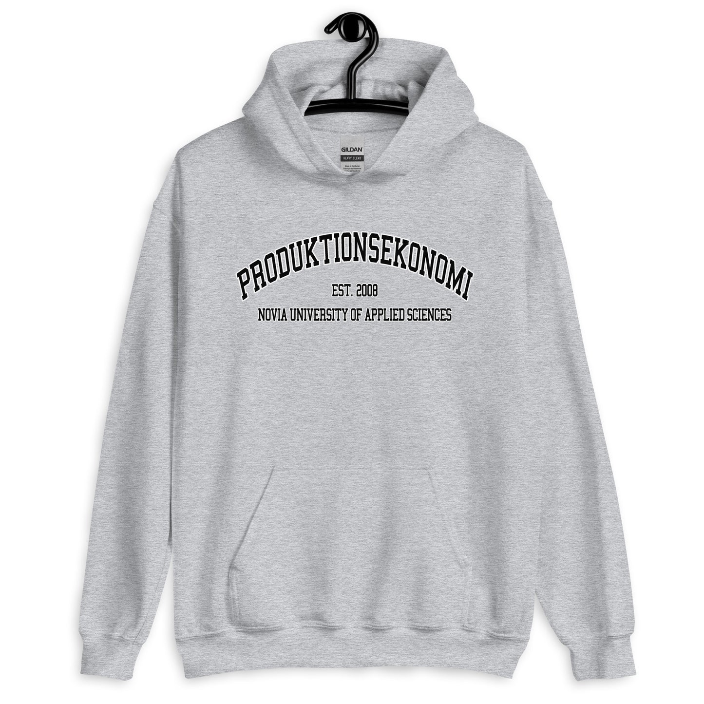 Produktionsekonomi Hoodie Svart Tryck