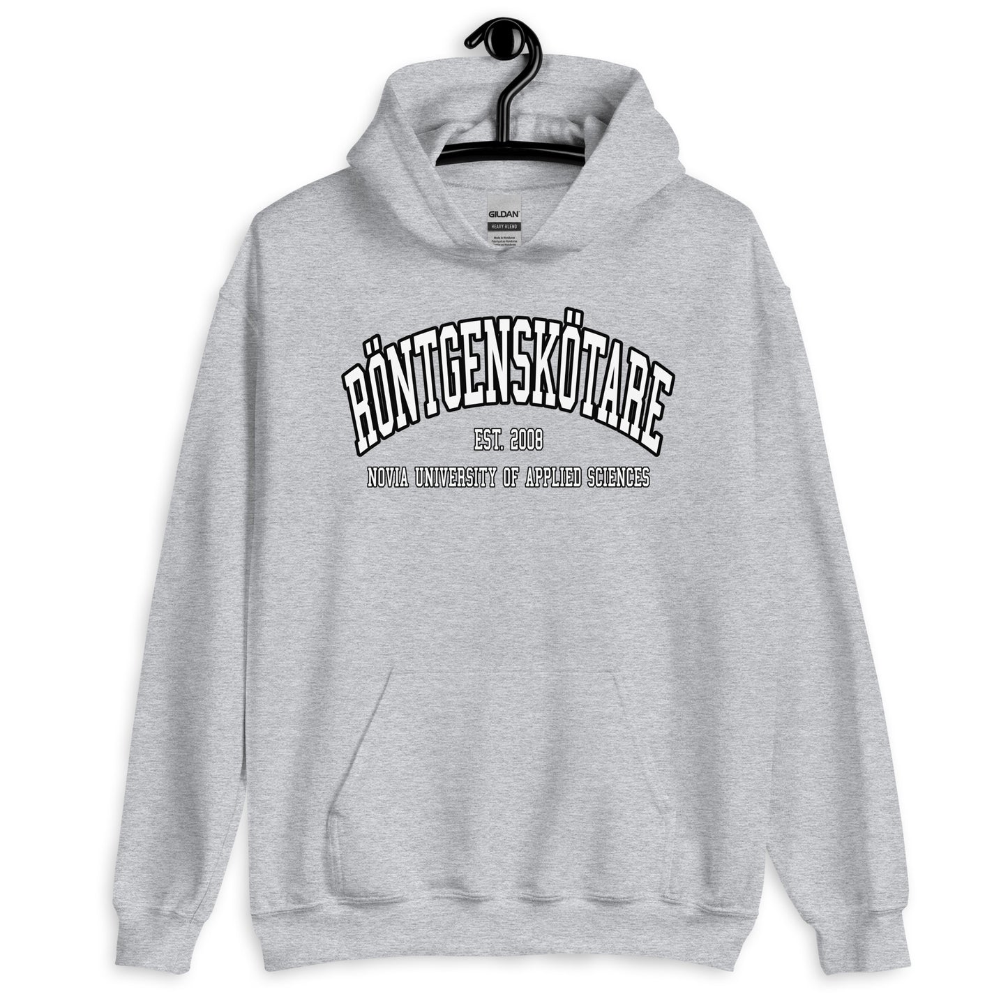 Röntgenskötare Hoodie Vitt Tryck