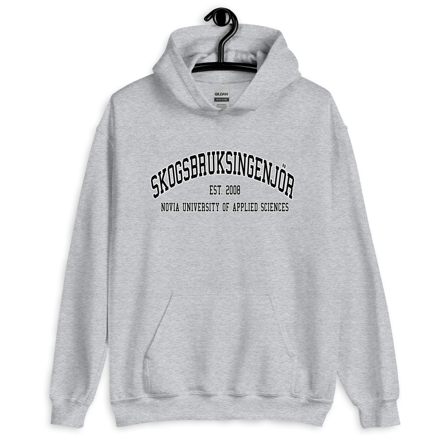 Skogsbruksingenjör Hoodie Svart Tryck