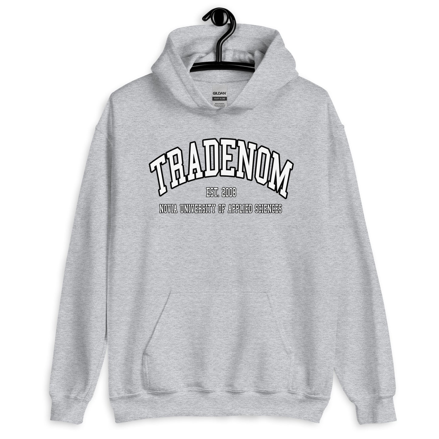 Tradenom Hoodie Vitt Tryck