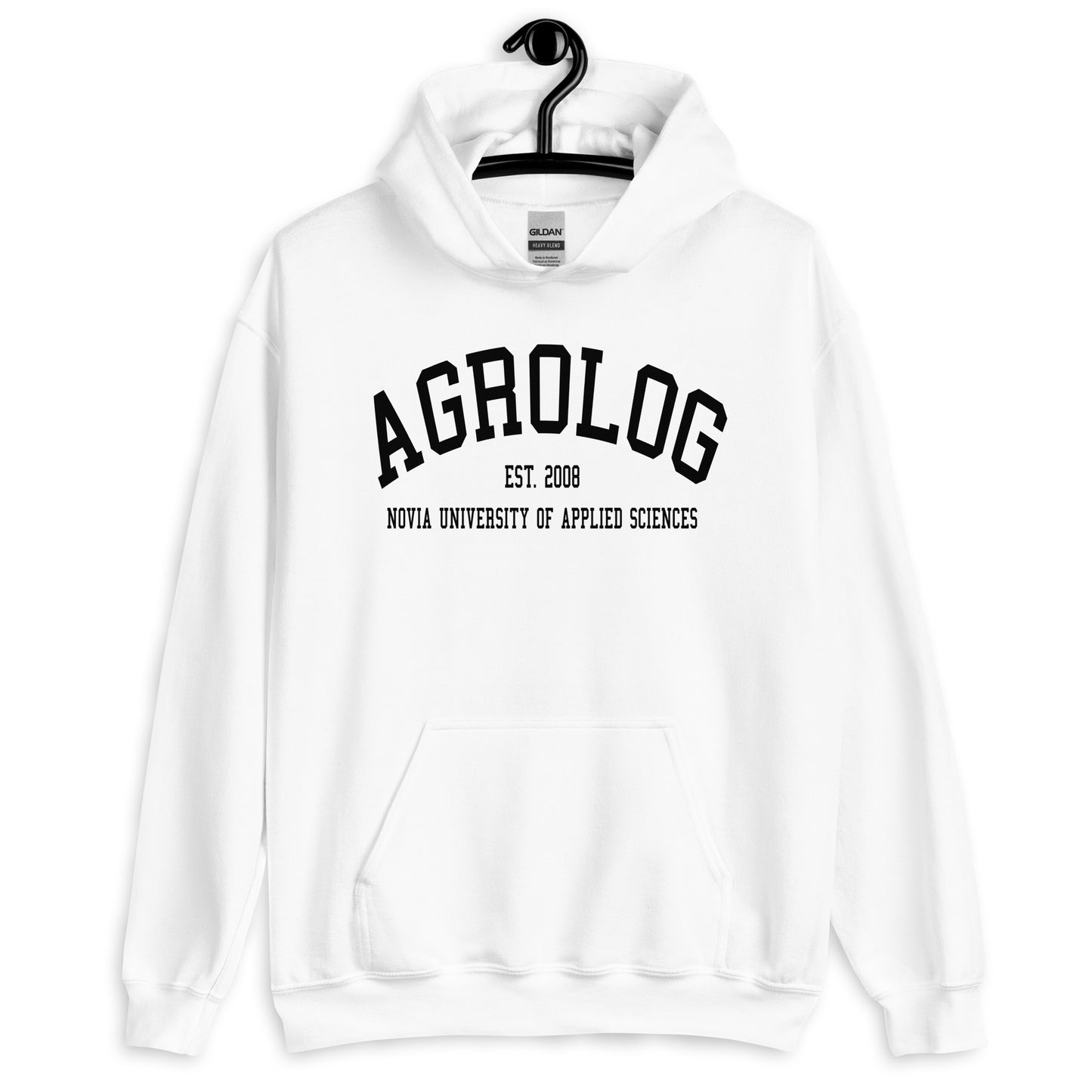 Agrolog Hoodie Svart Tryck