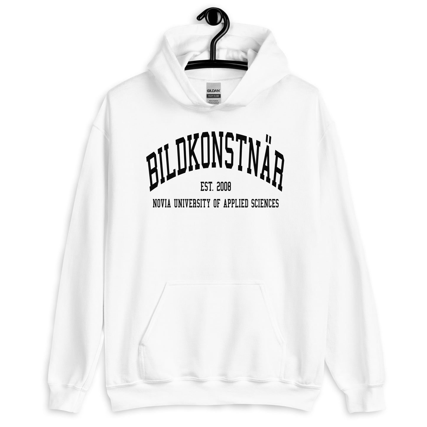 Bildkonstnär Hoodie Svart Tryck