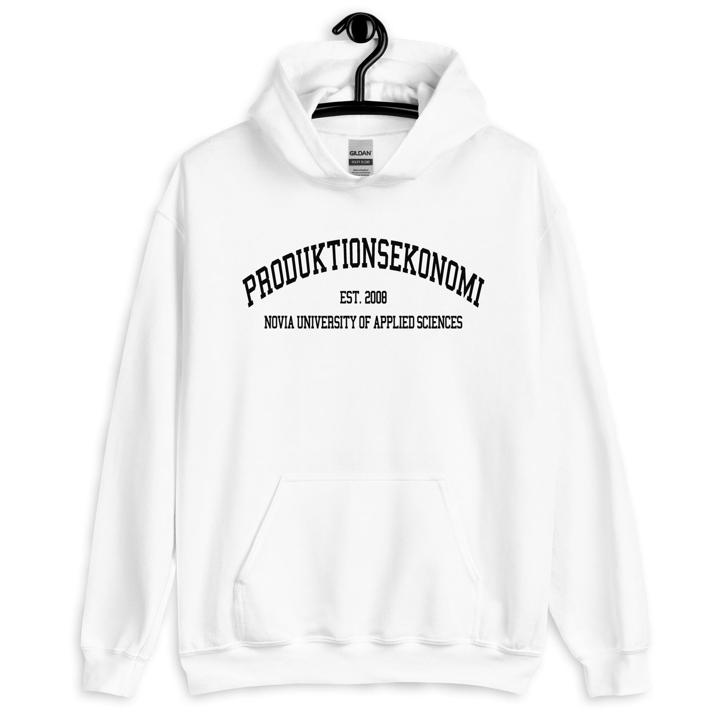 Produktionsekonomi Hoodie Svart Tryck