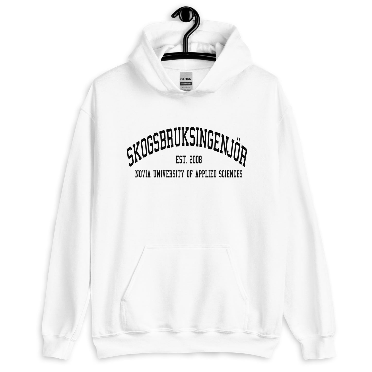 Skogsbruksingenjör Hoodie Svart Tryck