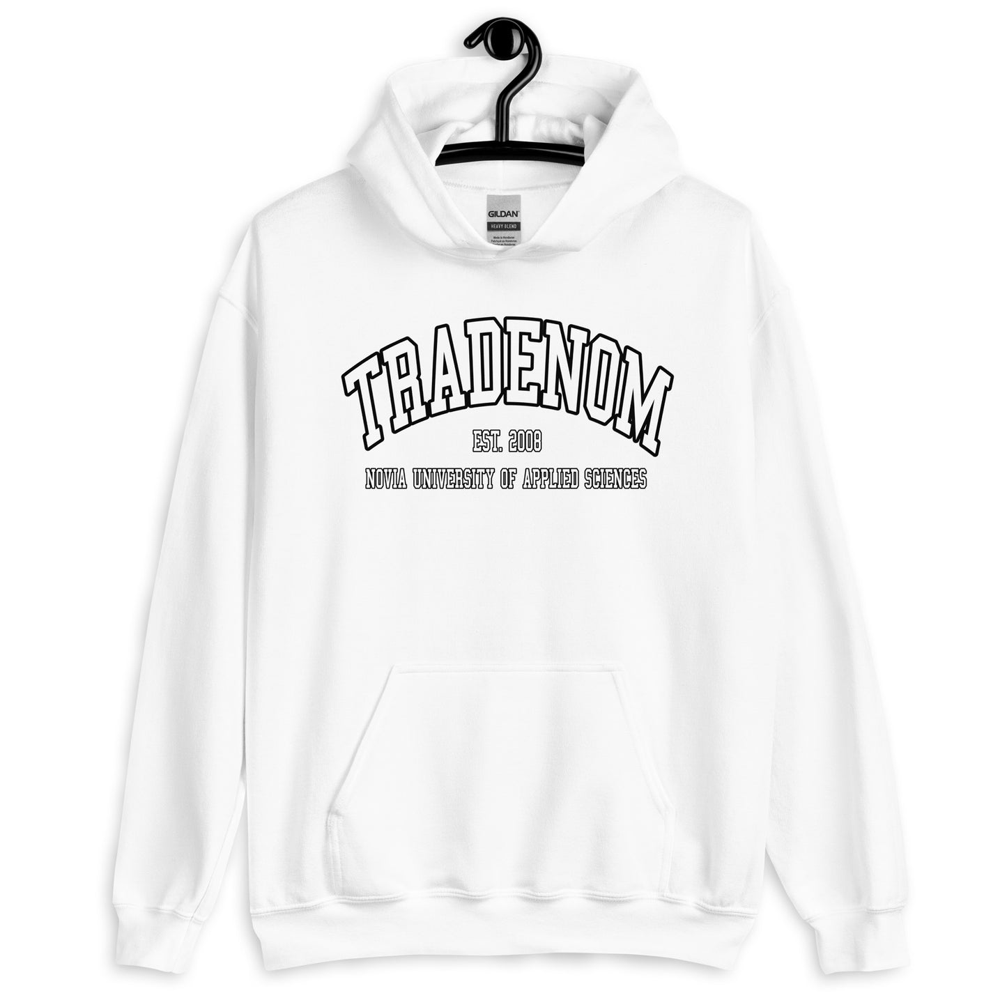 Tradenom Hoodie Vitt Tryck