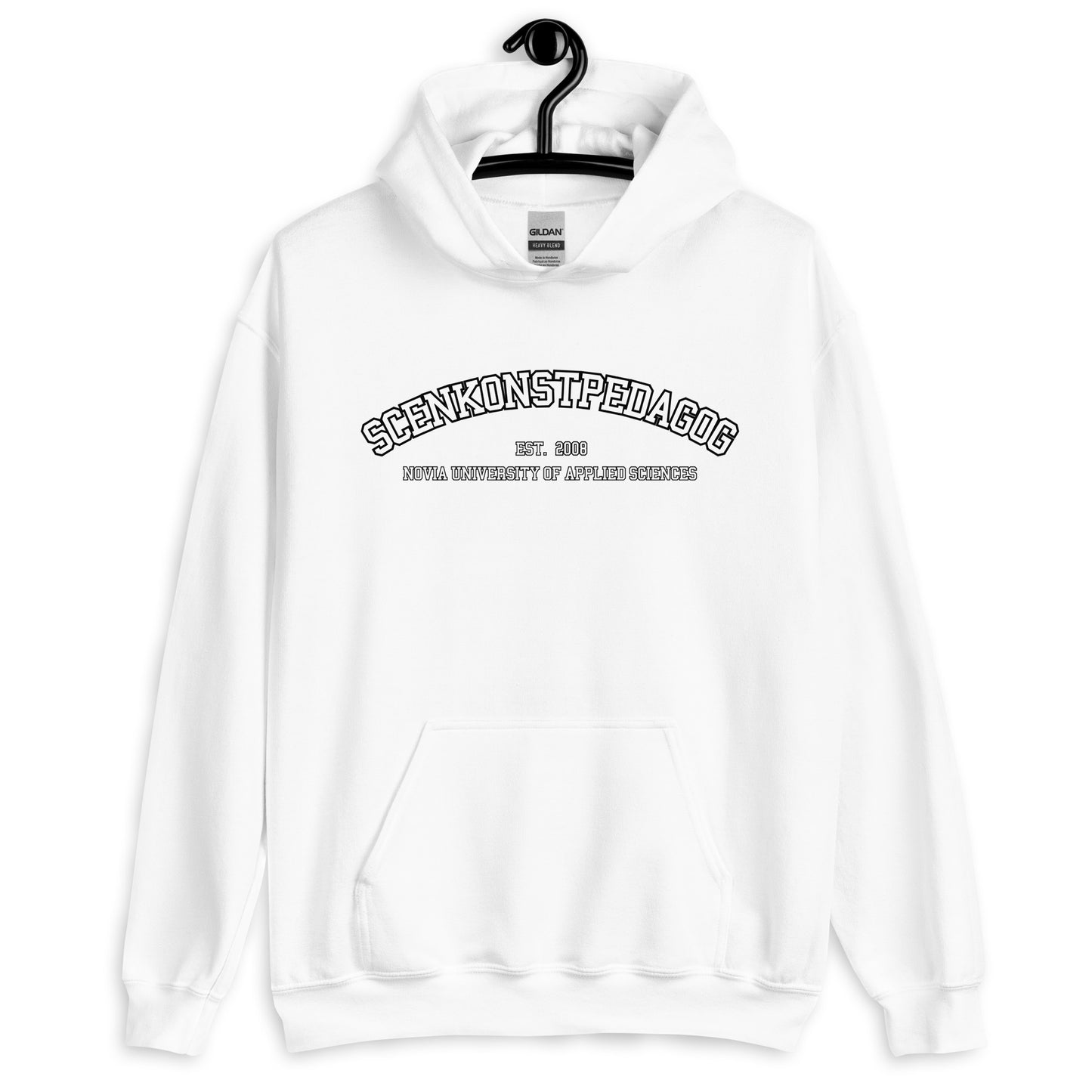 Scenkonstpedagog Hoodie Vitt Tryck